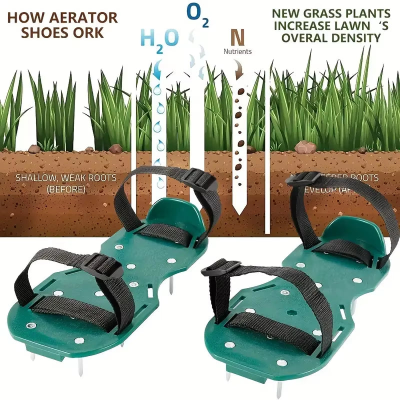 AirStride Aerator Shoes I Revives compacted lawns with ease