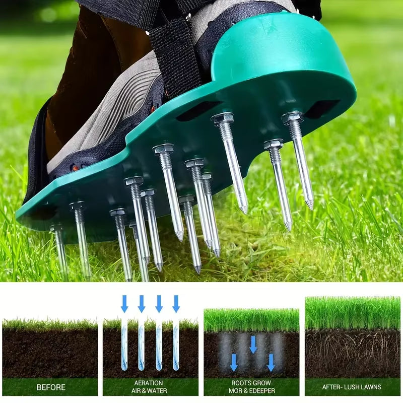 AirStride Aerator Shoes I Revives compacted lawns with ease