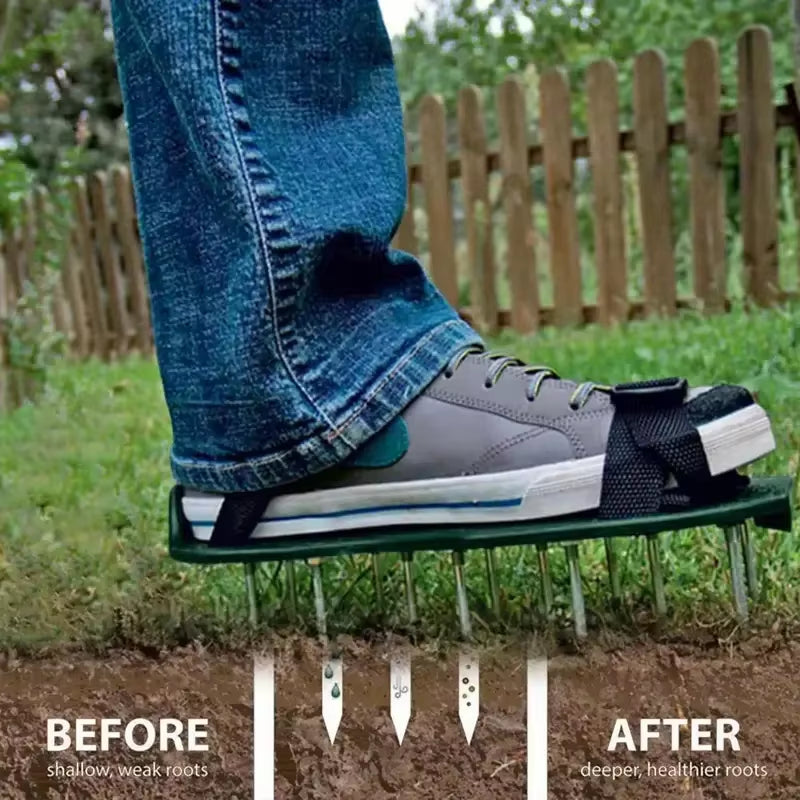 AirStride Aerator Shoes I Revives compacted lawns with ease